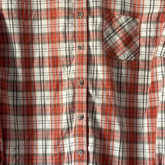 Roots ladies plaid button down cotton long sleeve shirt size L - Picture 4 of 10